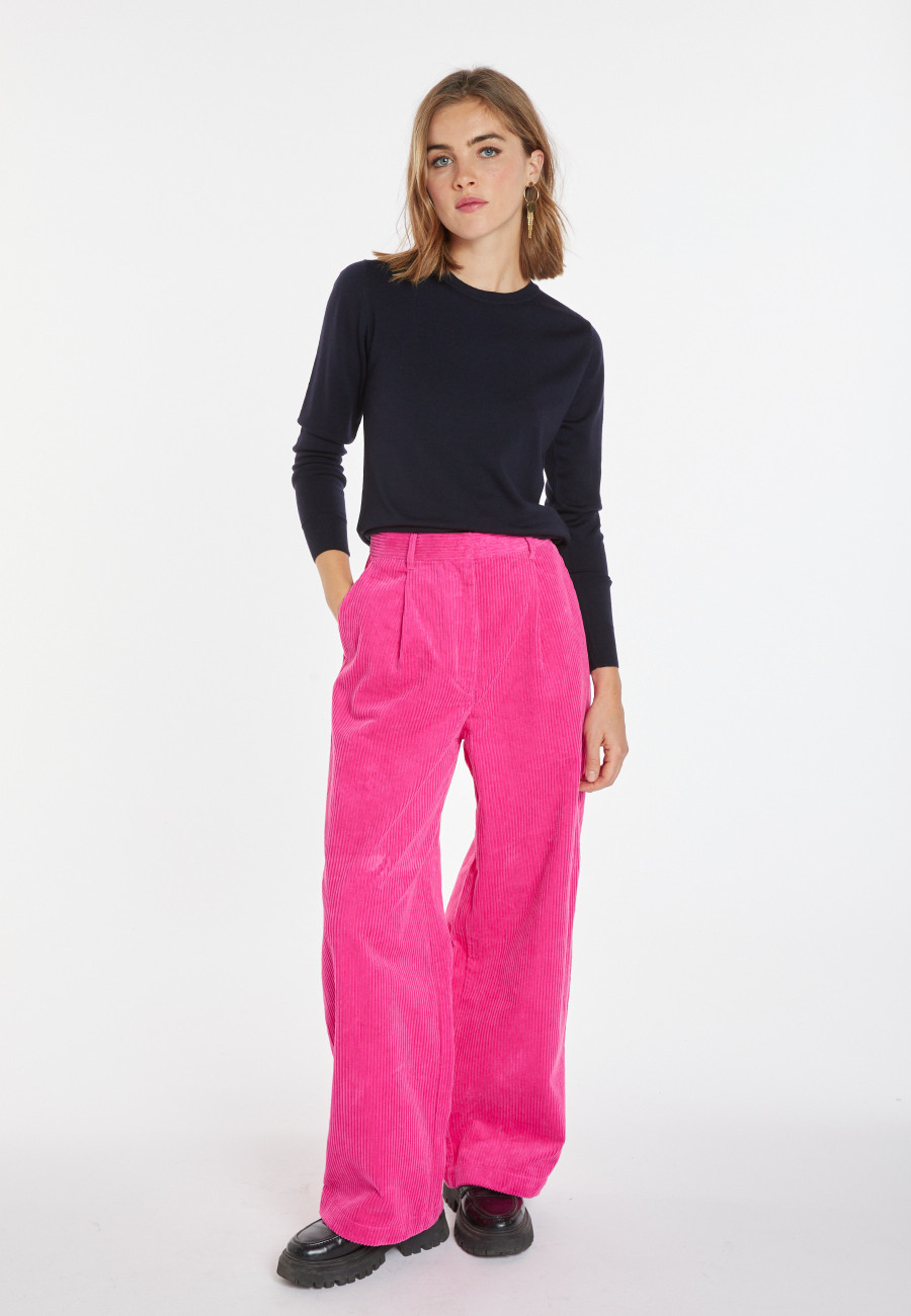 Pullover mit Rundhalsausschnitt aus Merinowolle - Asena