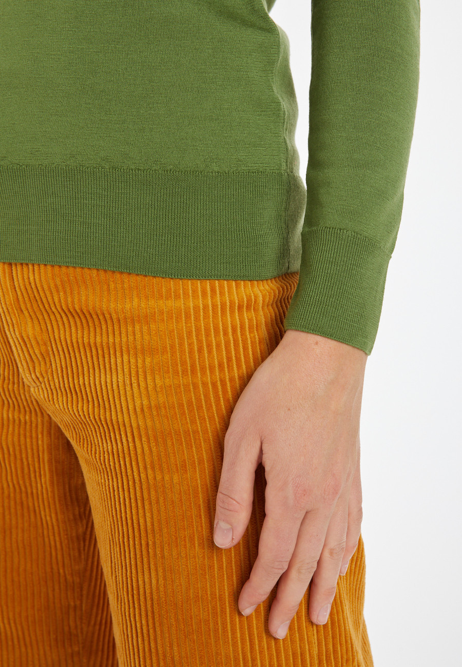 Pullover mit Rundhalsausschnitt aus Merinowolle - Asena