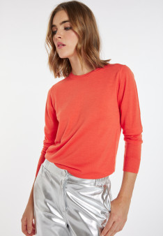 Pullover mit Rundhalsausschnitt aus Merinowolle - Asena