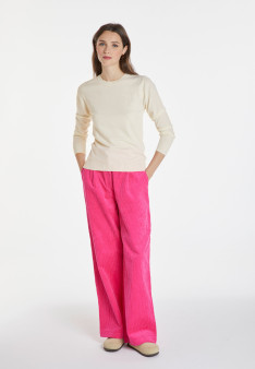 Pullover mit Rundhalsausschnitt aus Merinowolle - Asena