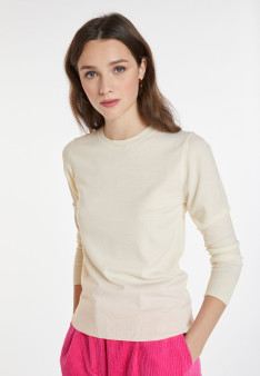 Pullover mit Rundhalsausschnitt aus Merinowolle - Asena