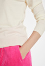 Pullover mit Rundhalsausschnitt aus Merinowolle - Asena
