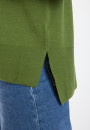 Geschlitzter Rollkragenpullover aus Merinowolle - Amy