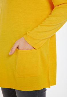 Lockerer Pullover mit Taschen aus Merinowolle - Albertine