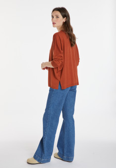 Pull ample col rond en laine mérinos - Azel