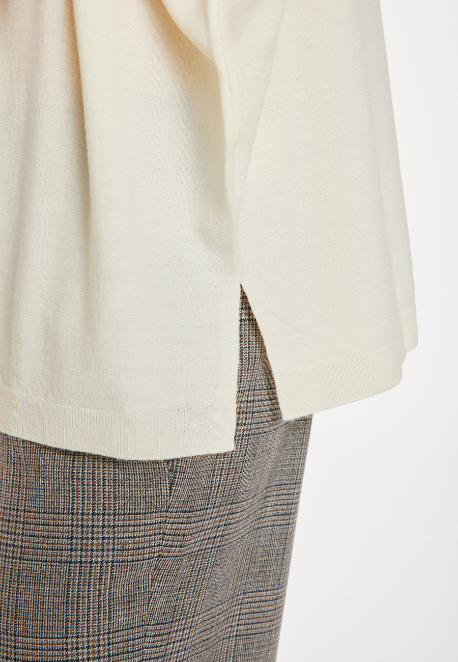 Pull ample col rond en laine mérinos - Azel