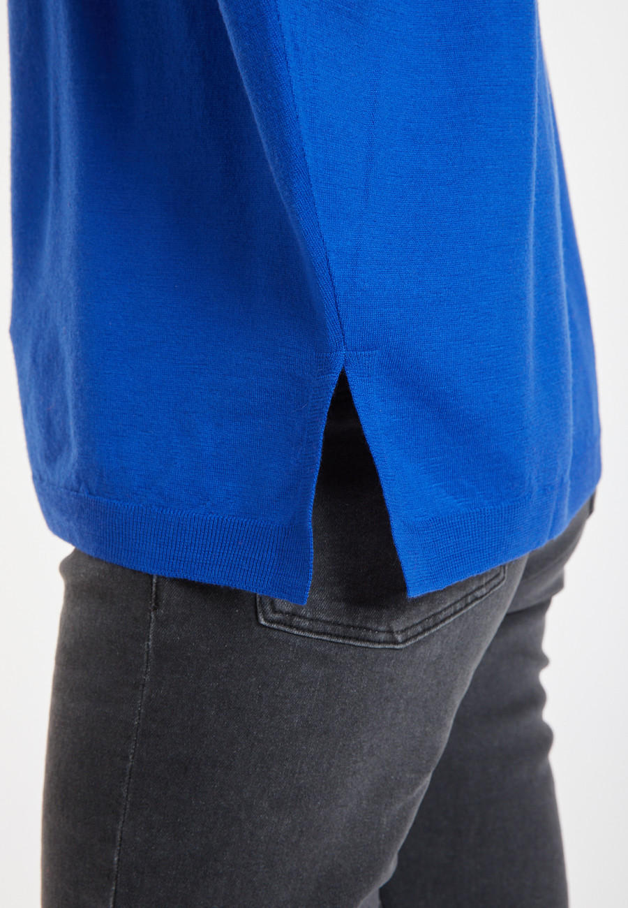 Pull ample col rond en laine mérinos - Azel