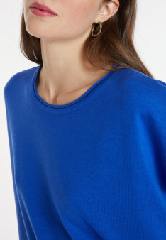 Pull ample col rond en laine mérinos - Azel