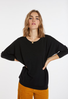 Pull ample col rond en laine mérinos - Azel