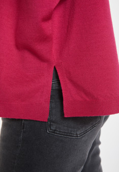 Pull ample col rond en laine mérinos - Azel