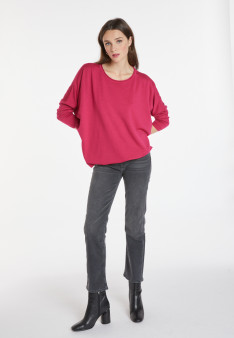 Pull ample col rond en laine mérinos - Azel