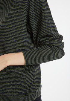 Gestreifter Pullover aus Merinowolle - Coco