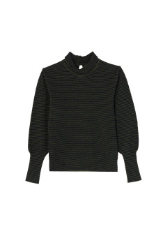 Gestreifter Pullover aus Merinowolle - Coco