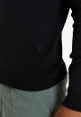 Pullover mit V-Ausschnitt und Logo aus Merinowolle - Elmo