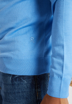 Rollkragenpullover mit Logo aus Merinowolle - Enzo