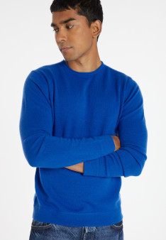 Kaschmirpullover mit Rundhalsausschnitt und gerollten Abschlüssen - Ernest