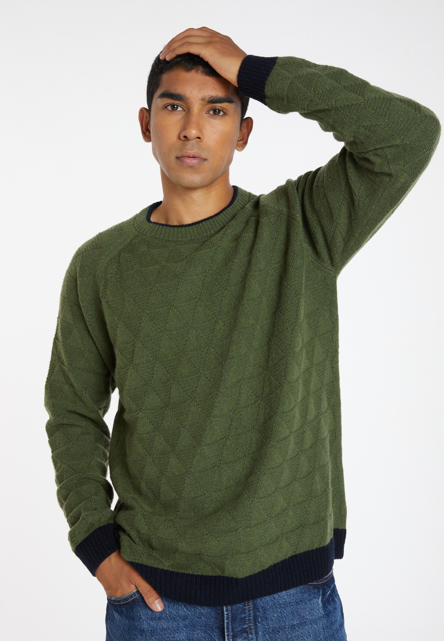 Zweifarbiger Pullover aus Wolle und Kaschmir - Samir