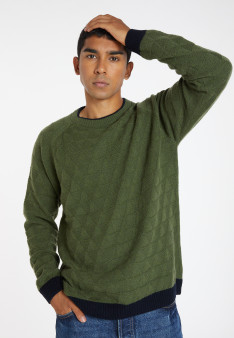 Zweifarbiger Pullover aus Wolle und Kaschmir - Samir