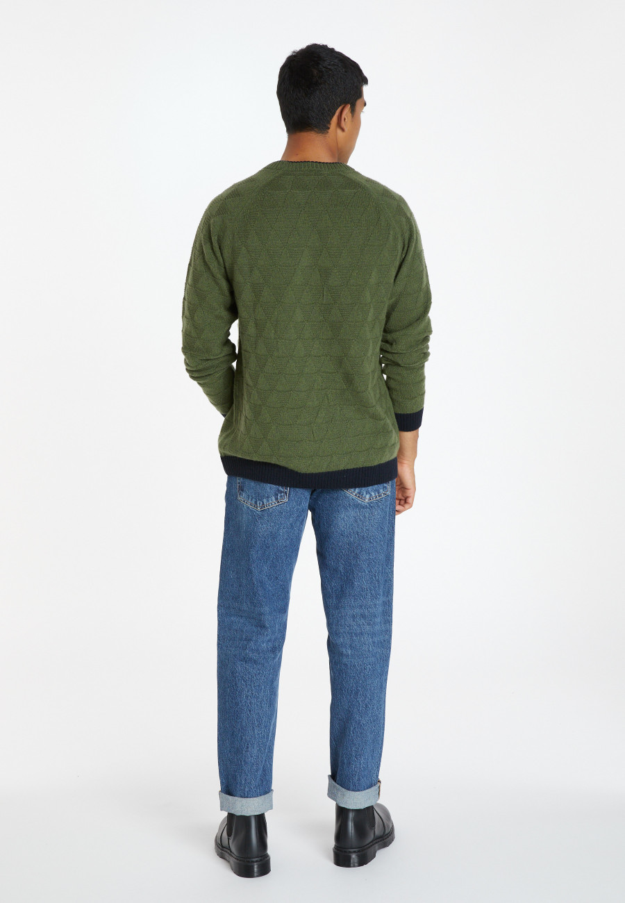 Zweifarbiger Pullover aus Wolle und Kaschmir - Samir