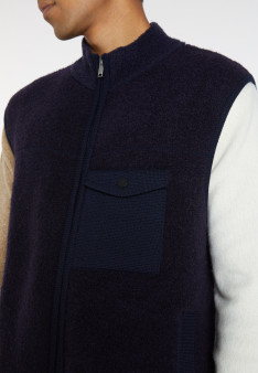 Ärmellose Jacke aus Wolle - Siegfried
