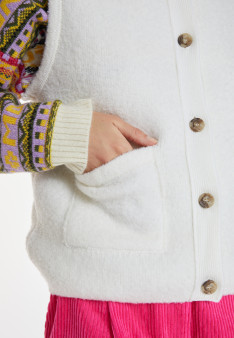 Ärmellose Jacke aus Wolle - Cassidy