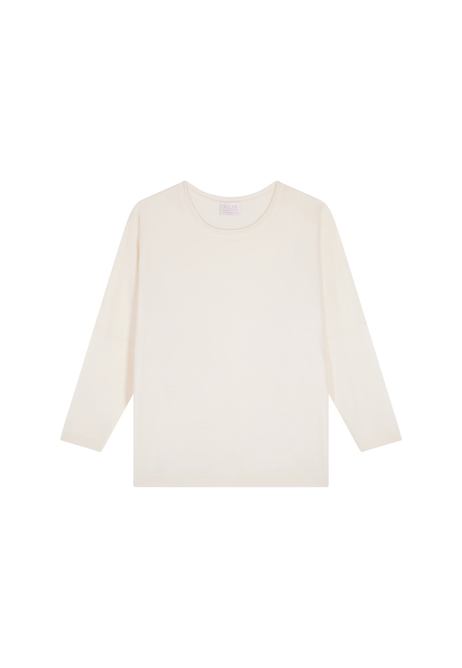 Pull ample col rond en laine mérinos - Azel