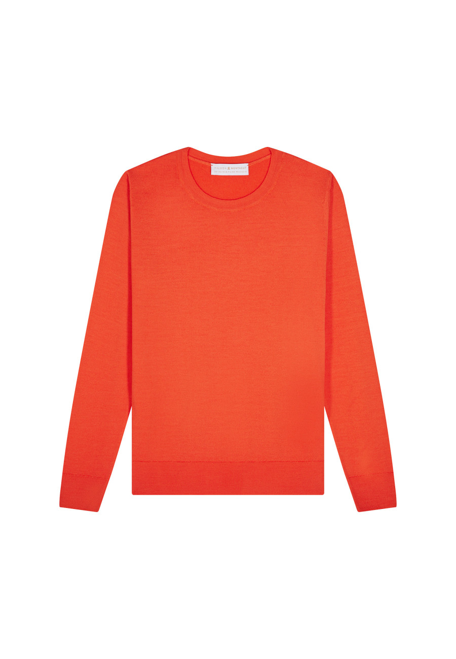 Pullover mit Rundhalsausschnitt aus Merinowolle - Asena