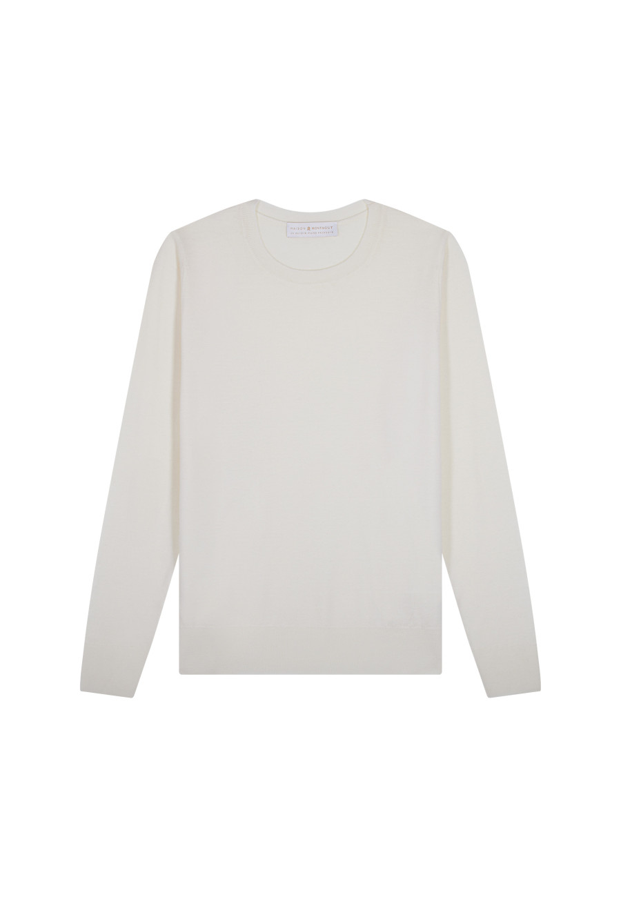 Pullover mit Rundhalsausschnitt aus Merinowolle - Asena