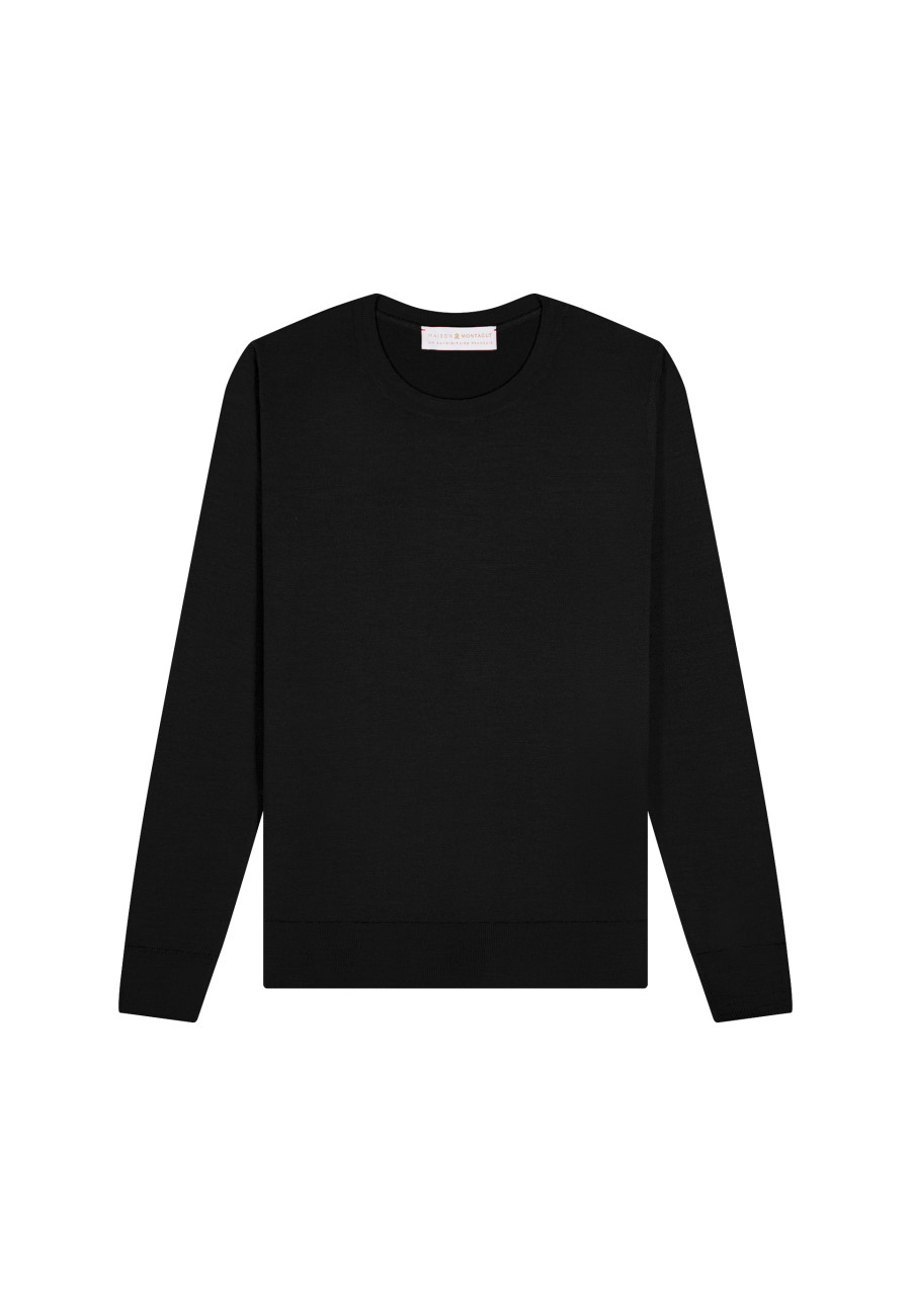 Pullover mit Rundhalsausschnitt aus Merinowolle - Asena
