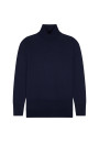 Geschlitzter Rollkragenpullover aus Merinowolle - Amy