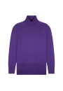 Geschlitzter Rollkragenpullover aus Merinowolle - Amy