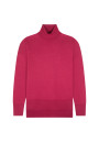 Geschlitzter Rollkragenpullover aus Merinowolle - Amy