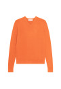 Pullover mit V-Ausschnitt und Logo aus Merinowolle - Elmo
