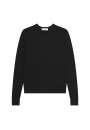 Pullover mit V-Ausschnitt und Logo aus Merinowolle - Elmo