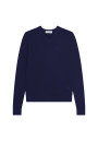 Pullover mit V-Ausschnitt und Logo aus Merinowolle - Elmo