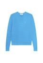 Pullover mit V-Ausschnitt und Logo aus Merinowolle - Elmo