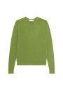 Pullover mit V-Ausschnitt und Logo aus Merinowolle - Elmo