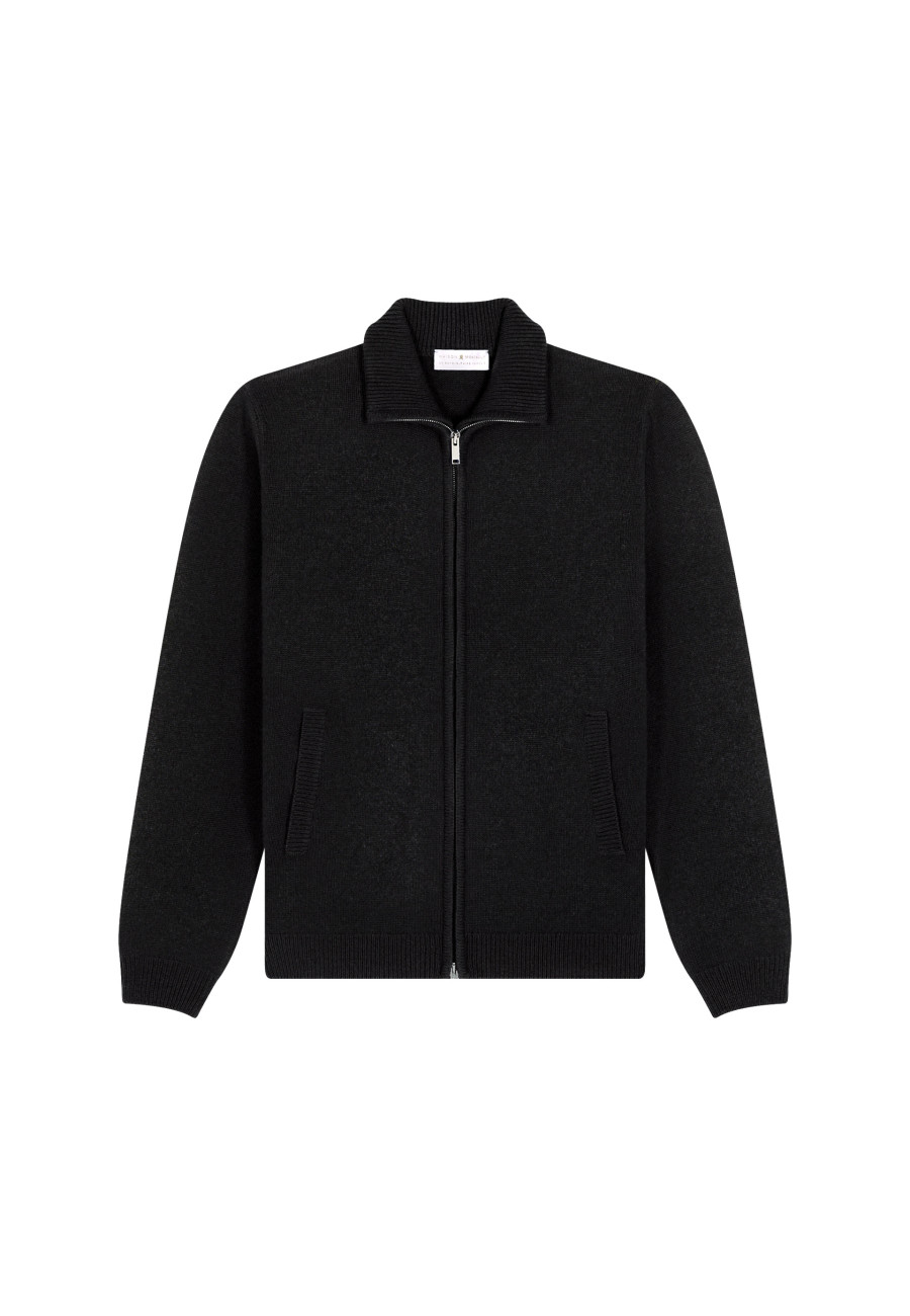 Reißverschlussjacke aus 4-fädigem Kaschmir - Balthazar