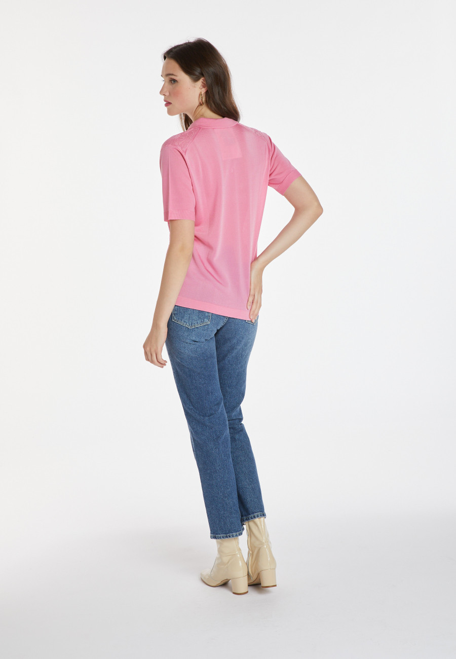 Polo-Shirt Fil Lumière mit Muster - Kheira