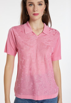 Polo-Shirt Fil Lumière mit Muster - Kheira