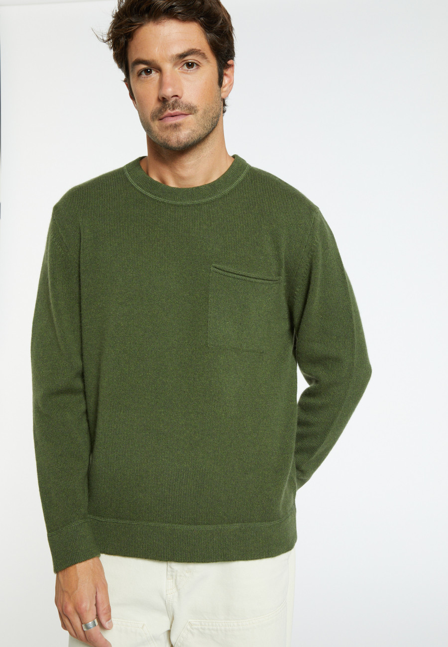 Pullover aus Wolle und Kaschmir mit Tasche - Tylan