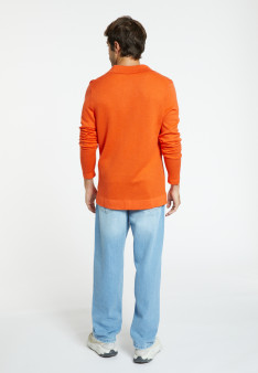 Langärmeliges Poloshirt aus Merinowolle - Sidney