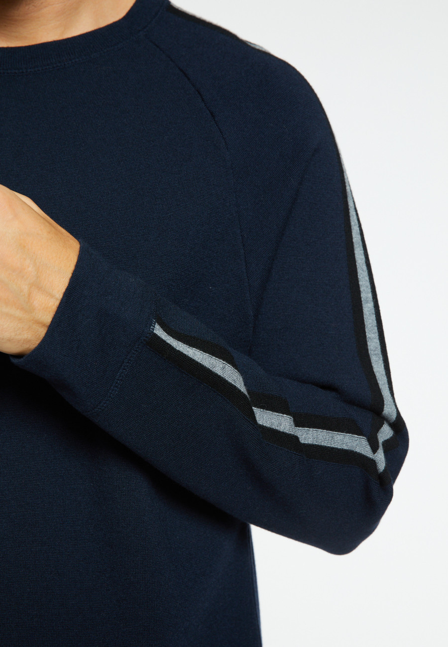 Dreifarbiger Pullover aus Wolle-Mischgewebe - Sigur
