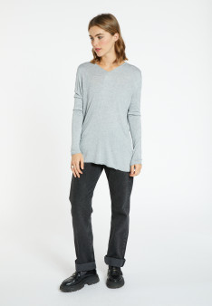 Pull col V en Bambou Cachemire - Barbara