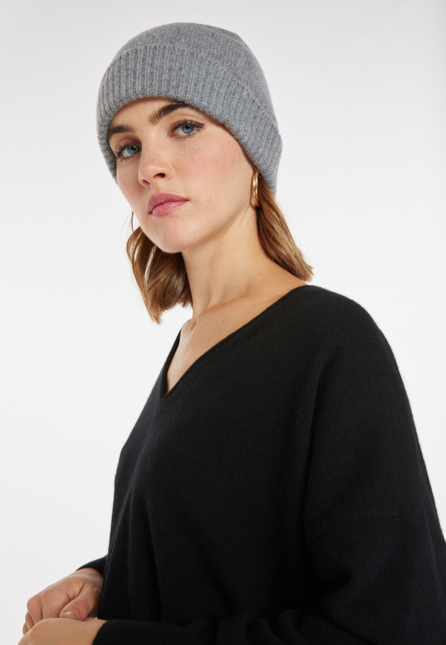Unisex-Mütze aus Kaschmir und Wolle - Gad