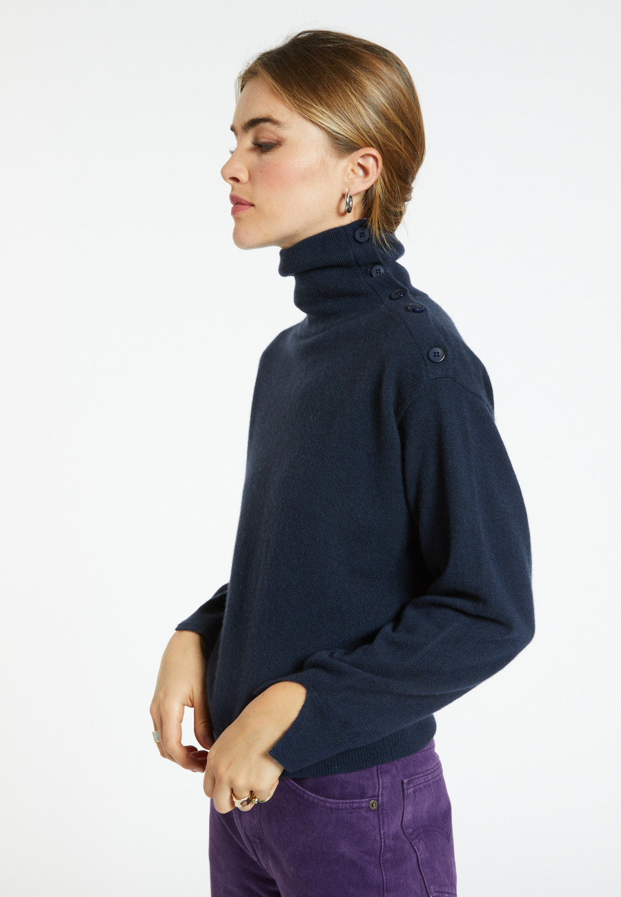 Pull col boutonné en cachemire - Gretel bis