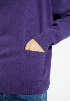Lockerer Pullover mit Taschen aus Kaschmir und Wolle - Davina