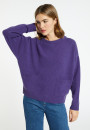 Lockerer Pullover mit Taschen aus Kaschmir und Wolle - Davina