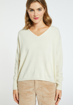 Pull col V 100% cachemire - Balba