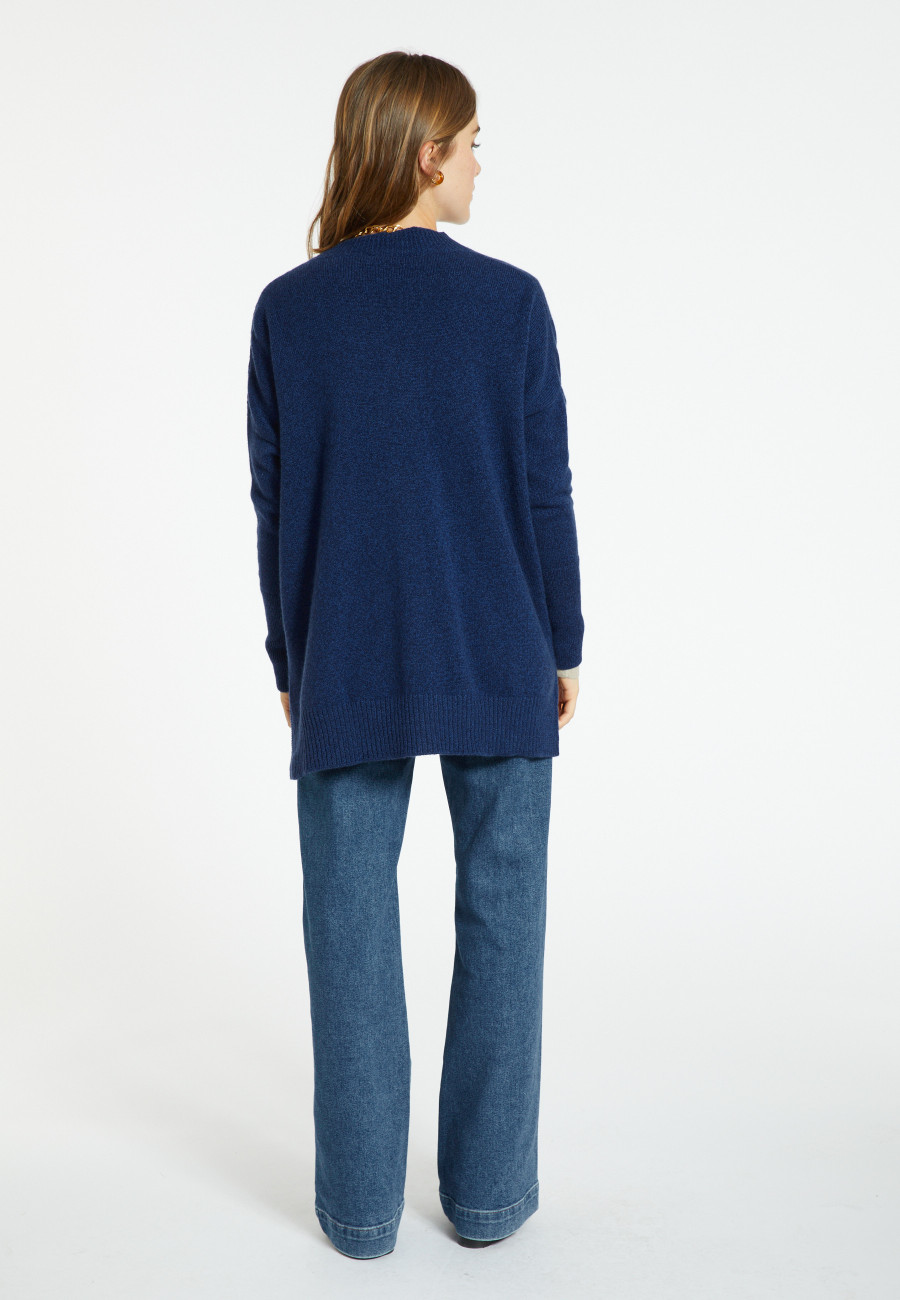 Lange Strickjacke aus Wolle und Kaschmir - Cabery